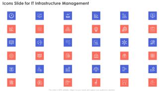 Icons Slide For IT Infrastructure Management Sample PDF