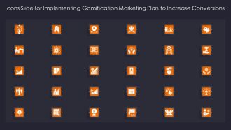 Icons Slide For Implementing Gamification Marketing Plan To Increase Conversions Background PDF