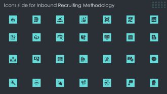 Icons Slide For Inbound Recruiting Methodology Professional PDF
