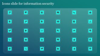 Icons Slide For Information Security Ppt PowerPoint Presentation File Pictures PDF