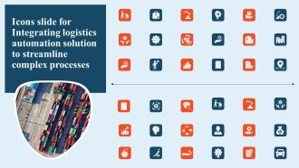 Icons Slide For Integrating Logistics Automation Solution To Streamline Complex Processes Ppt Summary Background PDF