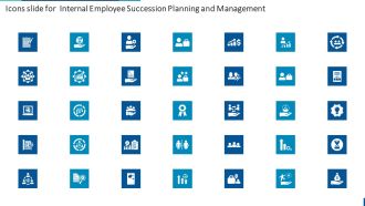 Icons Slide For Internal Employee Succession Planning And Management Ideas PDF