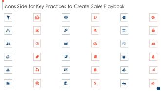 Icons Slide For Key Practices To Create Sales Playbook Ideas PDF