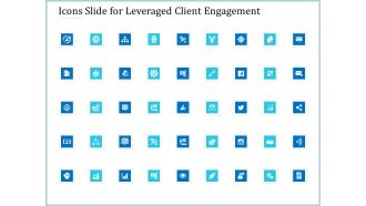 Icons Slide For Leveraged Client Engagement Introduction PDF