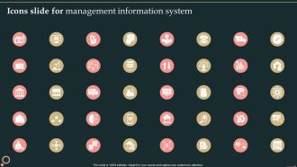 Icons Slide For Management Information System Themes PDF