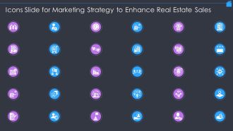 Icons Slide For Marketing Strategy To Enhance Real Estate Sales Mockup PDF