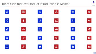 Icons Slide For New Product Introduction In Market Portrait PDF