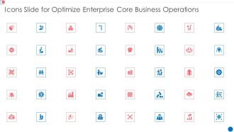 Icons Slide For Optimize Enterprise Core Business Operations Rules PDF