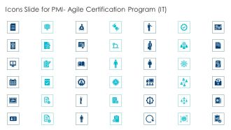 Icons Slide For PMI Agile Certification Program IT Professional PDF