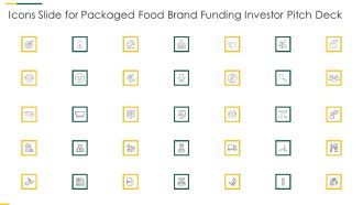 Icons Slide For Packaged Food Brand Funding Investor Pitch Deck Pitch Deck Graphics PDF