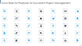 Icons Slide For Playbook For Successful Project Management Designs PDF