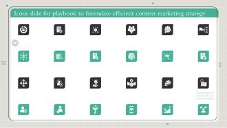Icons Slide For Playbook To Formulate Efficient Content Marketing Strategy Sample PDF