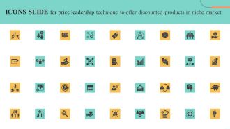 Icons Slide For Price Leadership Technique To Offer Discounted Products In Niche Market Professional PDF