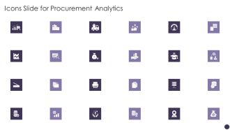 Icons Slide For Procurement Analytics Inspiration PDF
