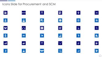 Icons Slide For Procurement And Scm Ppt Professional Images PDF
