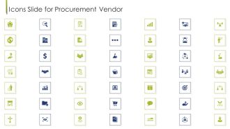 Icons Slide For Procurement Vendor Ppt Professional Designs Download PDF