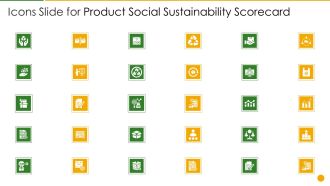 Icons Slide For Product Social Sustainability Scorecard Mockup PDF