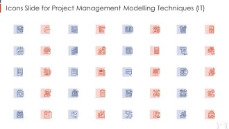 Icons Slide For Project Management Modelling Techniques IT Topics PDF