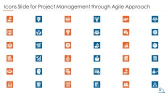 Icons Slide For Project Management Through Agile Approach Clipart PDF