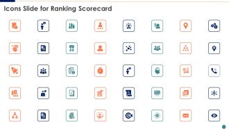 Icons Slide For Ranking Scorecard Sample PDF