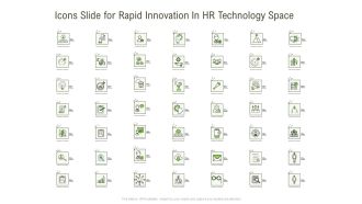 Icons Slide For Rapid Innovation In HR Technology Space Template PDF