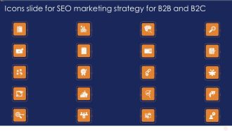 Icons Slide For SEO Marketing Strategy For B2B And B2C Pictures PDF