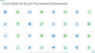 Icons Slide For Scum Procedure Framework Graphics PDF