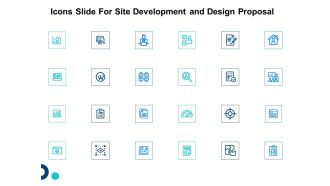 Icons Slide For Site Development And Design Proposal Ppt Gallery Gridlines PDF
