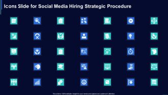 Icons Slide For Social Media Hiring Strategic Procedure Guidelines PDF