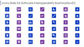 Icons Slide For Software Interoperability Examination IT Microsoft PDF