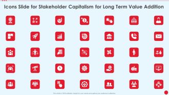 Icons Slide For Stakeholder Capitalism For Long Term Value Addition Introduction PDF