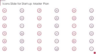 Icons Slide For Startup Master Plan Elements PDF