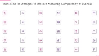 Icons Slide For Strategies To Improve Marketing Competency Of Business Inspiration PDF