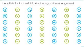 Icons Slide For Successful Product Inauguration Management Guidelines PDF