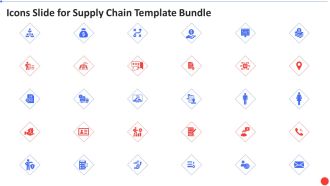 Icons Slide For Supply Chain Template Bundle Designs PDF