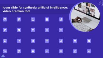 Icons Slide For Synthesia Artificial Intelligence Video Creation Tool Guidelines PDF