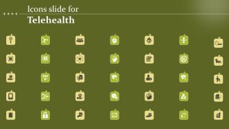 Icons Slide For Telehealth Designs PDF