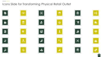 Icons Slide For Transforming Physical Retail Outlet Microsoft PDF