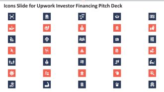 Icons Slide For Upwork Investor Financing Pitch Deck Background PDF