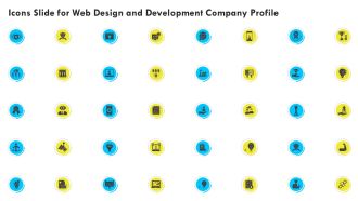 Icons Slide For Web Design And Development Company Profile Slides PDF