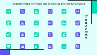 Icons Slide Implementing New Sales And Marketing Process For Services Clipart PDF