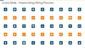 Icons Slide Improvising Hiring Process Guidelines PDF
