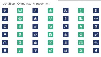 Icons Slide Online Asset Management Structure PDF