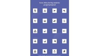 Icons Slides For Big Analytics Project Proposal One Pager Sample Example Document