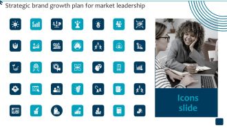 Icons Slides Strategic Brand Growth Plan For Market Leadership Topics PDF