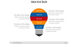 Idea And Bulb Ppt PowerPoint Presentation Styles Guidelines