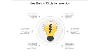 Idea Bulb In Circle For Invention Ppt Powerpoint Presentation Model Sample