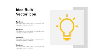 Idea Bulb Vector Icon Ppt PowerPoint Presentation Professional Slide Download