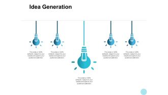Idea Generation Innovation Ppt PowerPoint Presentation Portfolio Infographic Template