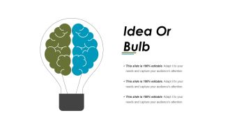 Idea Or Bulb Ppt PowerPoint Presentation Professional Background Designs
